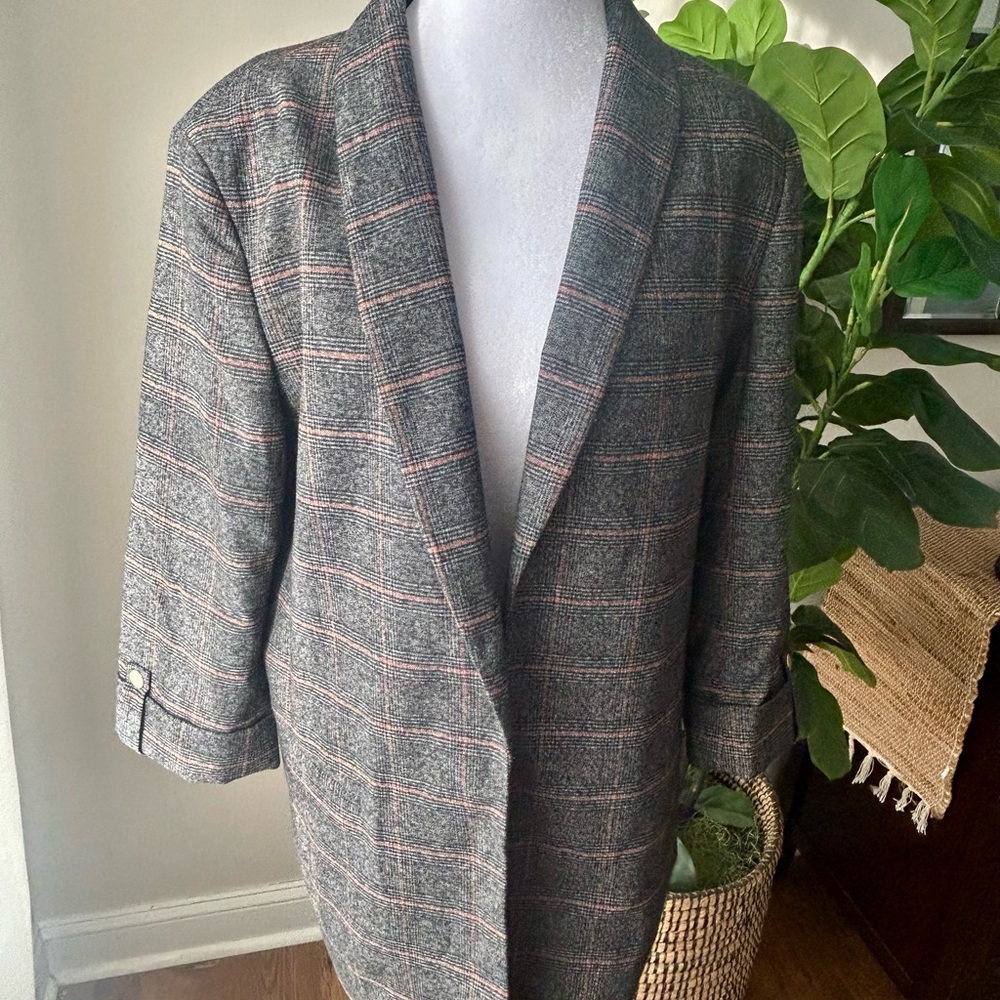 Anne Klein Gray Jacket Size L